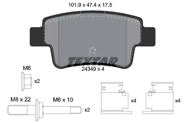 klocki-textar-tyl-opel-corsa-d
