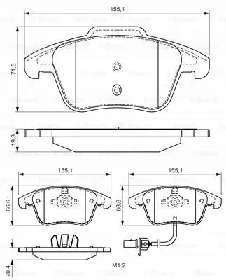 klocki-bosch-przod-audi-a4-b8-a5-314mm