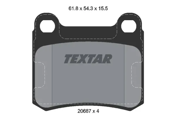 klocki-textar-tyl-mercedes-e-w124