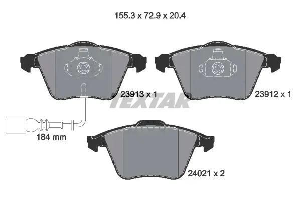 klocki-textar-przod-audi-tt-8j-340mm
