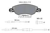 klocki-textar-przod-citroen-c5-i-266mm-stan-nowy
