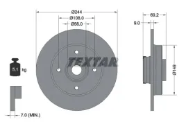 tarcza-hamulcowa-textar-92305403