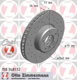 tarcze-klocki-zimmermann-przod-bmw-5-e60-e61-535d-stan-nowy