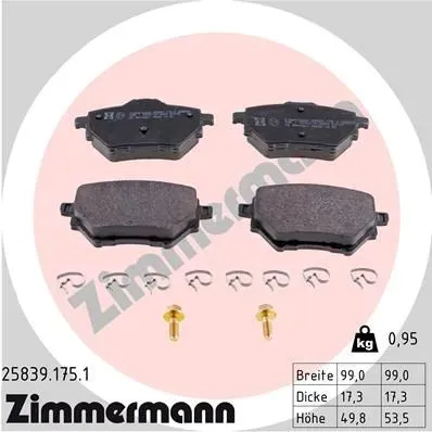 tarcze-klocki-zimmermann-tyl-opel-combo-e-2018-stan-nowy