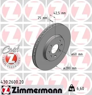 tarcze-klocki-zimmermann-p-t-meriva-a-280mm-4sruby
