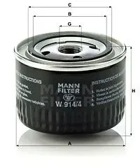 filtr-oleju-mann-w-914-4-opel