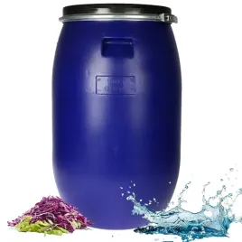 beczka-120l-zbiornik-pojemnik-na-deszczowke-wode-do-kiszenia-obejma