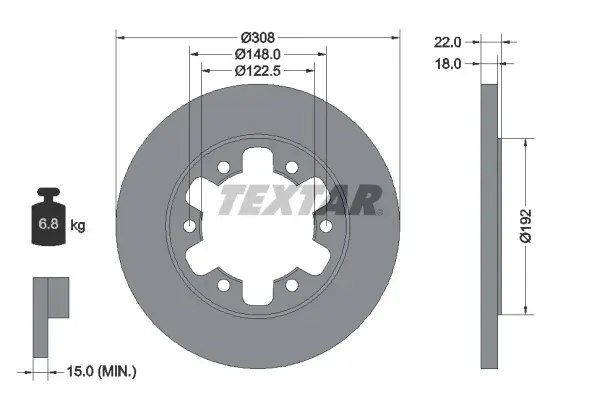 tarcze-klocki-textar-tyl-ford-transit-vi-2013-