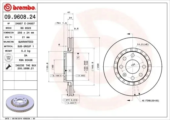 tarcze-klocki-brembo-przod-opel-vectra-b-4sruby-stan-nowy