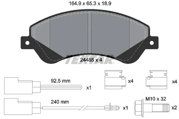 tarcze-klocki-textar-przod-ford-transit-v-280mm-producent-czesci-textar