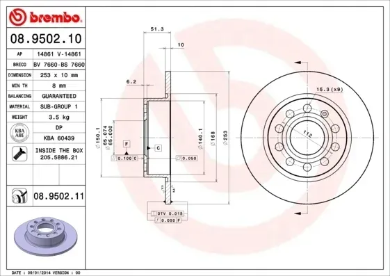 tarcze-klocki-brembo-tyl-vw-scirocco-253mm