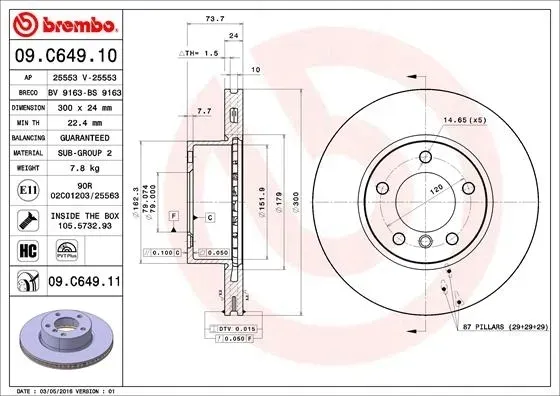 tarcze-klocki-brembo-p-t-bmw-1-e81-e87