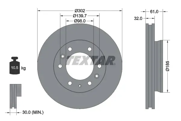 tarcze-klocki-textar-przod-ford-ranger-2011-