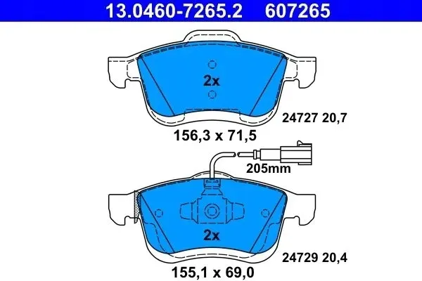 tarcze-klocki-ate-przod-opel-combo-d-2012-305mm-producent-czesci-ate