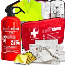 gasnica-ogniochron-1kg-5-lat-apteczka-din13164-kamizelka-odblaskowa-zestaw