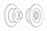 tarcze-klocki-ferodo-tyl-vw-passat-b4-stan-nowy