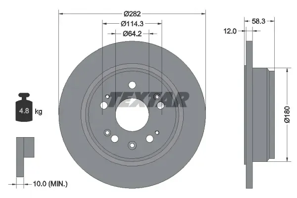 tarcze-klocki-textar-p-t-honda-stream-282mm