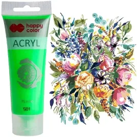 farba-akrylowa-happy-color-tubka-75-ml-zielony-fluo-nr-501