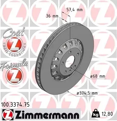 tarcze-klocki-zimmermann-audi-q7-4m-375mm-stan-nowy