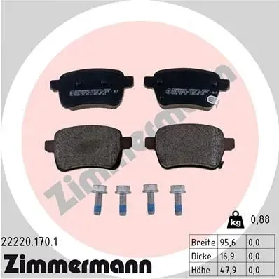 tarcze-klocki-zimmermann-p-t-opel-adam-15-4sruby-stan-nowy