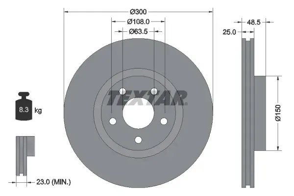 tarcze-klocki-textar-ford-transit-connect-300mm