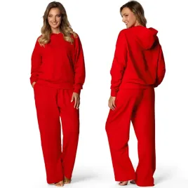 dkaren-dk-k-b8-czerwony-2xl-wiskoza-dlugi-komplet-dres-bluza-spodnie