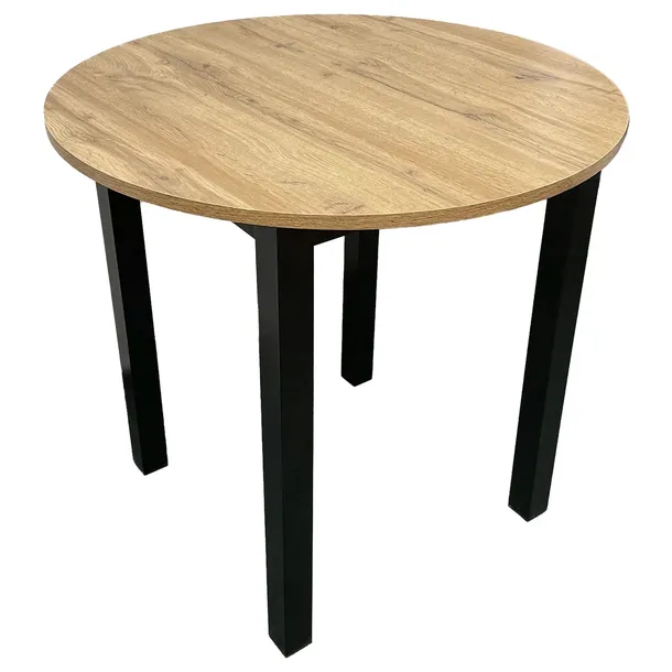 STÓŁ JADALNIANY NOWOCZESNY SKANDYNAWSKI KUCHNIA SALON WIKTOR Ø90 cm DĄB