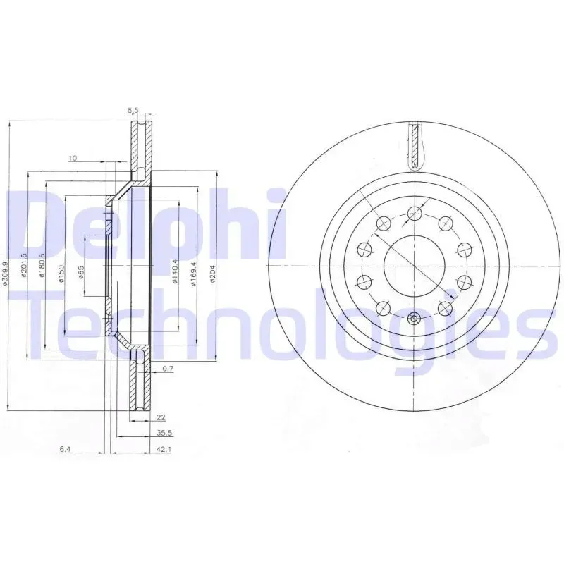 delphi-tarcze-klocki-p-t-a3-leon-superb-yeti-eos-scirocco-345-310mm