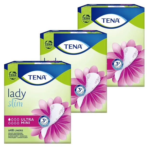 ZESTAW 3x48szt TENA LADY SLIM ULTRA MINI wkładki dla kobiet specjalistyczne