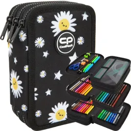 coolpack-piornik-szkolny-trzykomorowy-z-wyposazeniem-daisy-black