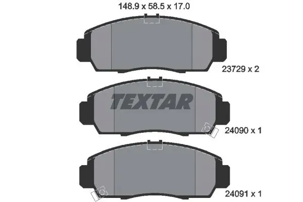 klocki-textar-przod-honda-stream-282mm