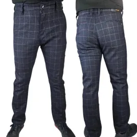 spodnie-meskie-eleganckie-wizytowe-w-krate-materialowe-elastyczne