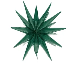 balon-foliowy-zielony-gwiazda-3d-butelkowa-zielen-50-cm-zielona-gwiazdka