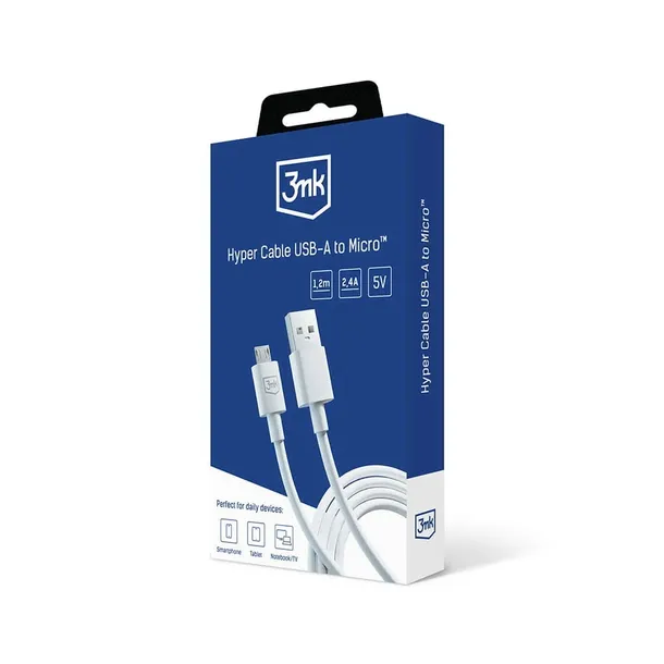 accessories-3mk-hyper-cable-a-to-micro-1-2m-5v-24a-white-marka-3mk