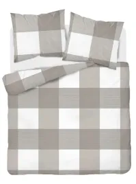 posciel-flanelowa-220x200cm-bawelna-100percent-kratka-bezowa