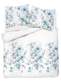 posciel-flanelowa-220x200cm-bawelna-100percent-kwiaty-na-bialym