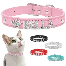 rozowa-obroza-dla-kota-z-imieniem-personalizowana-identyfikator-dla-kota