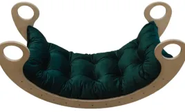 poduszka-na-bujak-welurowa-montessori-butelkowa-zielen-dziecieca-xl