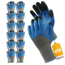 rekawice-robocze-8-latex-gruba-pianka-rekawiczki-ochronne-lateksowe-12-par