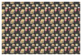tapeta-na-wymiar-restautacja-frytki-jedzenie-burger-struktura-premium