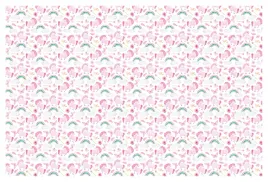tapeta-dla-dzieci-na-wymiar-unicorn-chmurki-niebo-tecza-struktura-premium