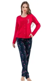 pizama-damska-bawelniana-dlugi-rekaw-rozpinana-vienetta-r-xxl