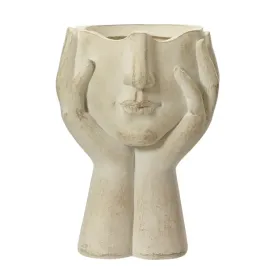 oslonka-na-doniczke-twarz-w-dloniach-bezowa-gliniana-dekoracyjna-35cm