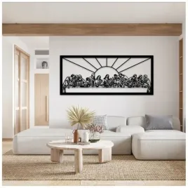 nowoczesny-obraz-do-salonu-jadalni-ostatnia-wieczerza-zloty-90x40cm