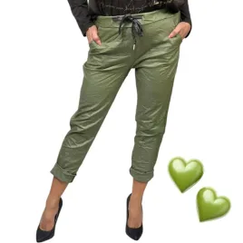 spodnie-gnieciuchy-lycra-skora-skorki-zielone-40-42-l-xl-matowe-militarne