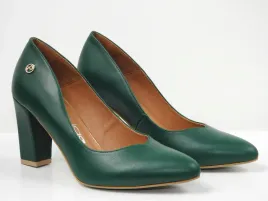 zielone-czolenka-prestige-2224-obl-skora-licowa-slupek-eleganckie-r-36