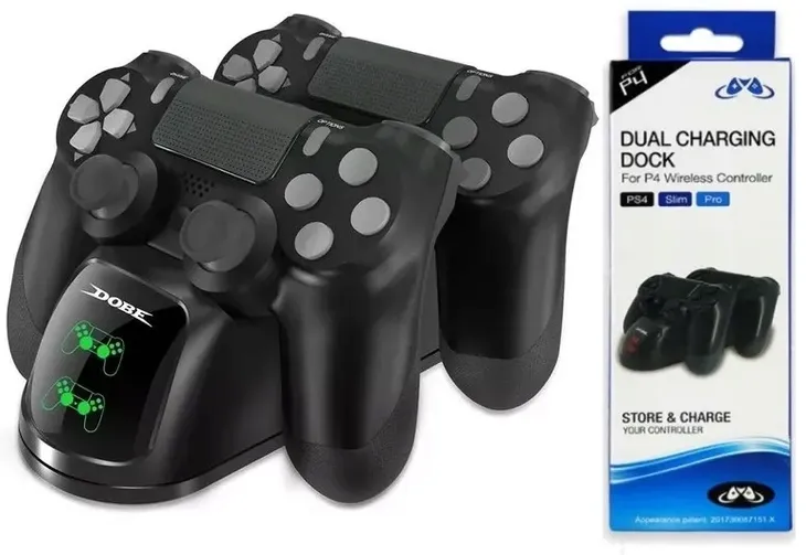 Ładowarka do Padów PlayStation 4 Stacja Dokująca 2 pady PS4 SLIM PRO LED
