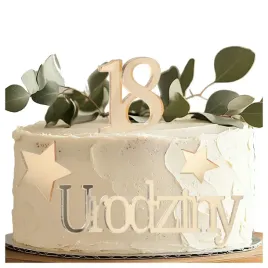 napis-na-tort-dekoracje-tortu-na-18-urodziny-zloty-napis-gwiazdki-dekoracja