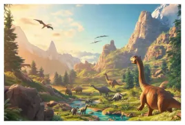 tapeta-dla-dzeci-dinozaury-dino-park-struktura-na-wymiar-premium
