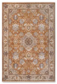 dywan-tradycyjny-do-salonu-200x265cmklasyczny-pomaranczowy-z-fredzlami